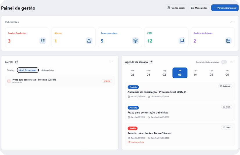 Consulta automática de processos jurídicos